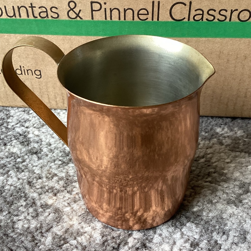 Vintage Coppercraft Guild 14 Oz. Pitcher Creamer Brass Handle